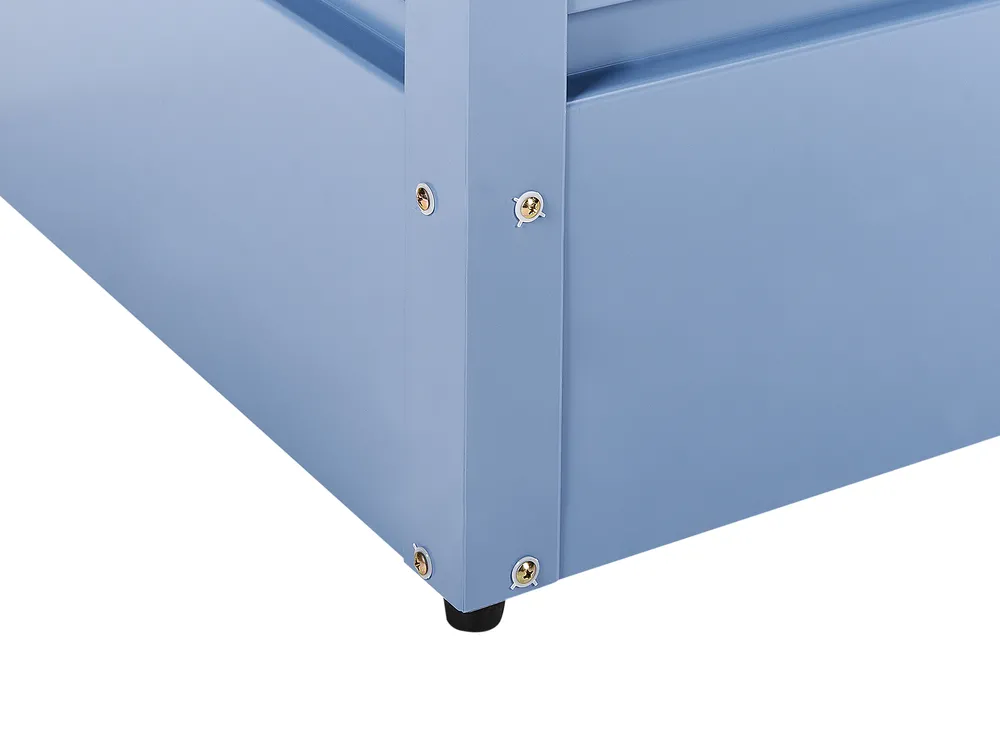 Storage Box CEBROSA 100 cm 62 cm Metal Blue_944740