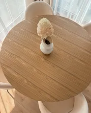Extending Dining Table MOORE Light Ash Wood 120/160 cm 120 cm_1161912