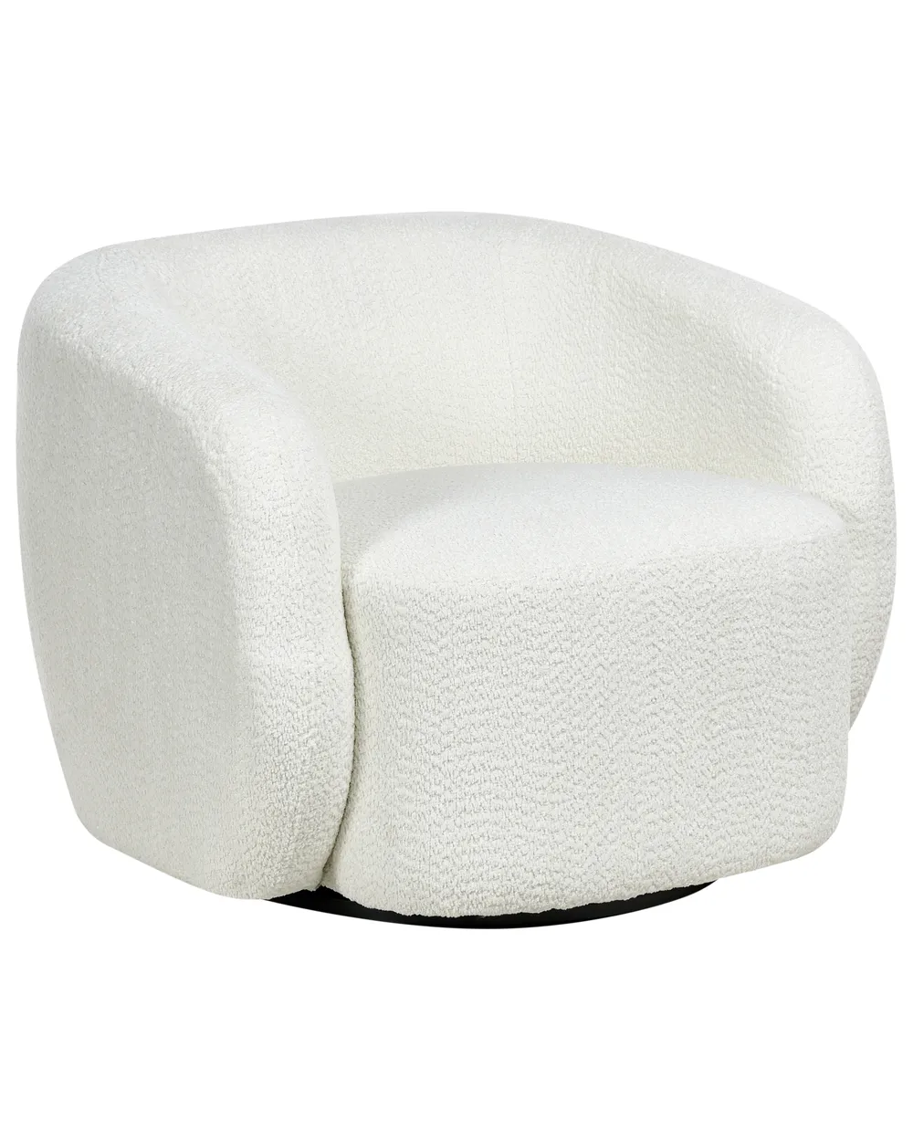 Swivel Armchair TORE Fabric Off-White
