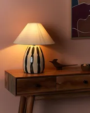 Table Lamp LUCHETTI Ceramic Black/ White_904944
