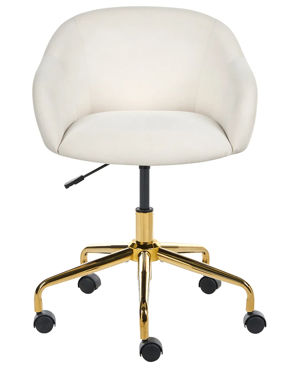 Skrivbordsstol KENMORE Sammet Off-White_1142969
