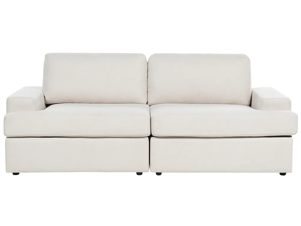Living Room Set 4 Seater ALLA Fabric Light Beige_893946