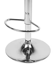 Set med 2 barstolar PEORIA Vridbar Konstläder Svart_743371