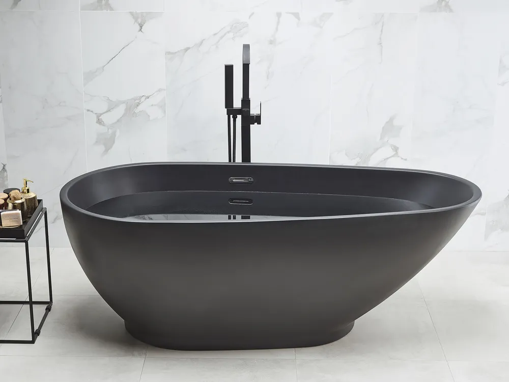 Freestanding Bathtub GUIANA 1730 x 820 mm Black