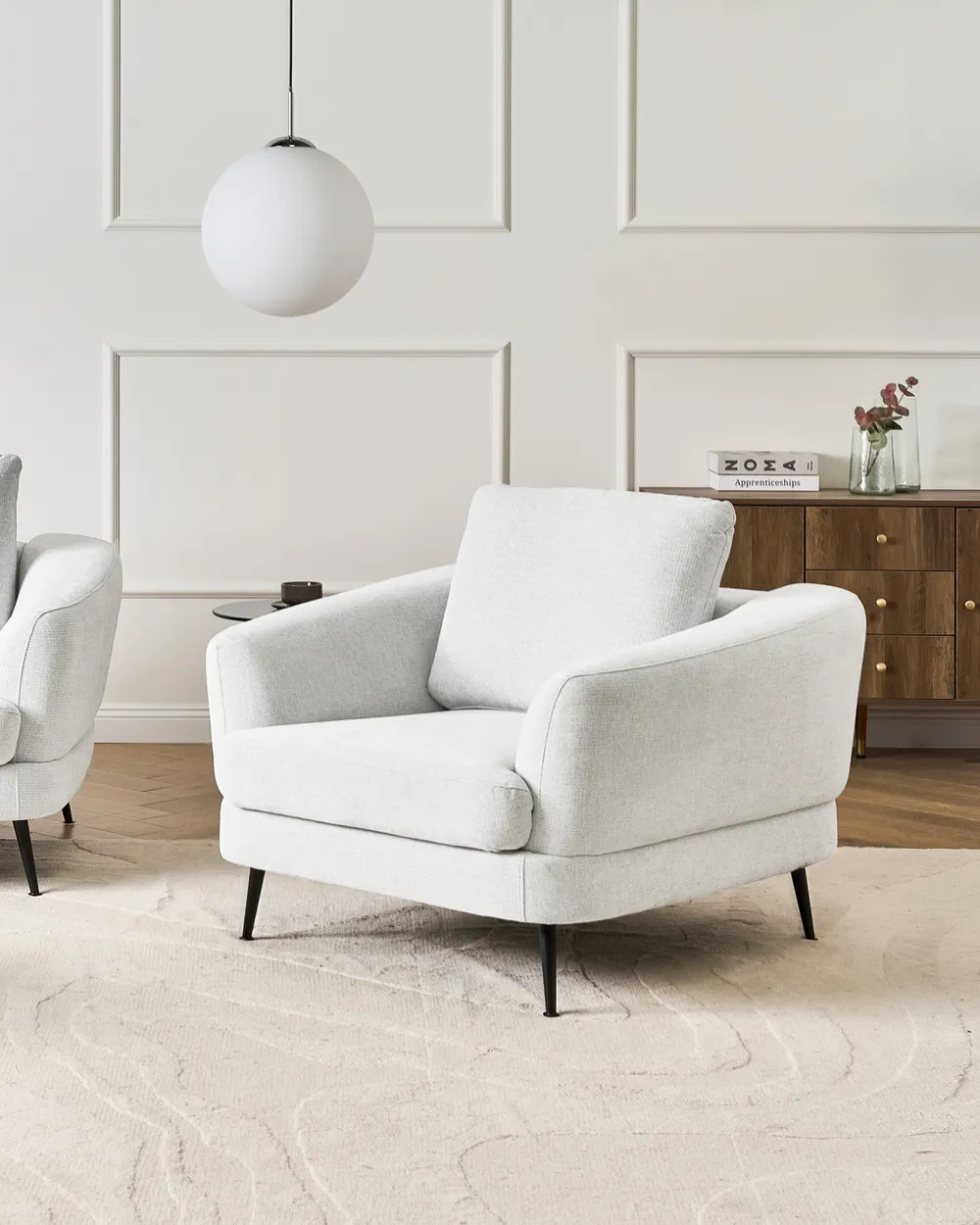 Armchair KJAER Fabric Off-White
