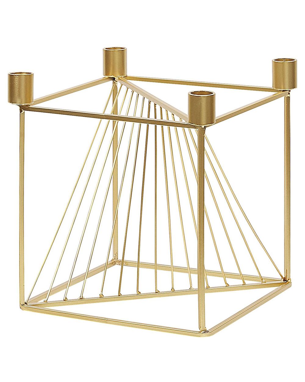 Candle Holder MINDORO 23 cm Metal Gold