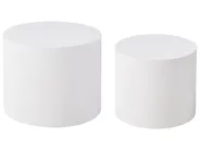 Set of 2 Coffee Tables MANTI White_961820