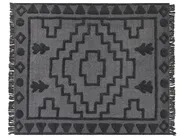 Pläd CHACK Bomull 200 x 220 cm Mörkgrå_945501