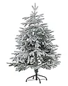 Luminen joulukuusi BASSIE 120 cm Valkoinen