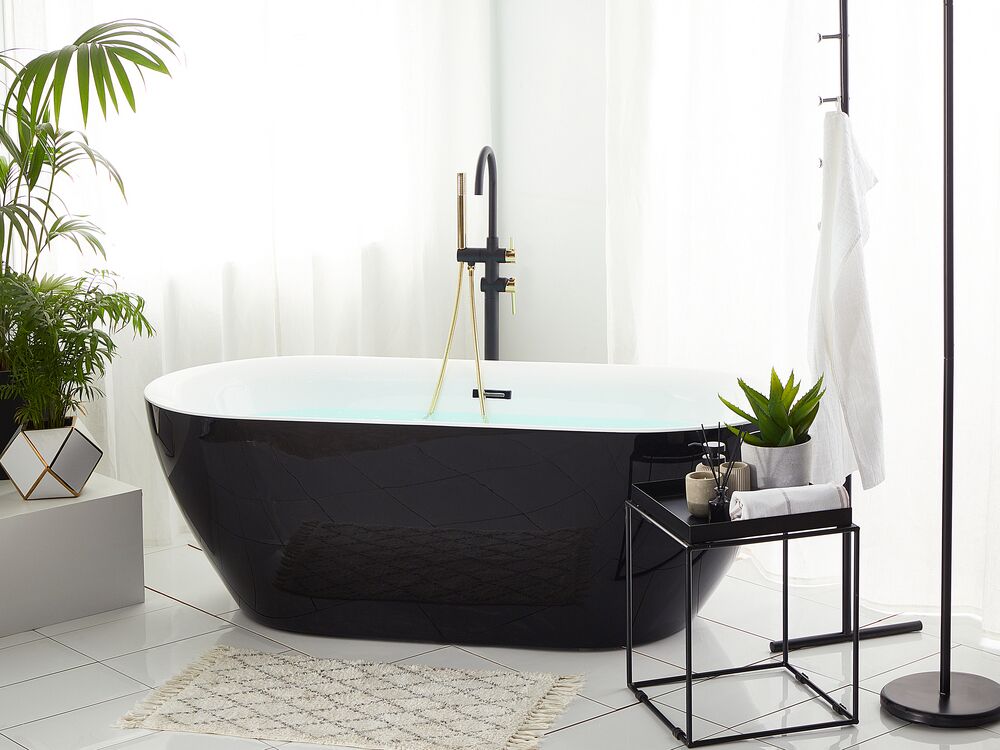 Freestanding Bathtub CARRERA 1700 x 800 mm Black