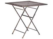 Bistro Table BORMIO 70 cm 70 cm Metal Black_806695