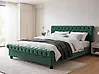 Sänky Sametti AVALLON 180 x 200 cm Smaragdinvihreä