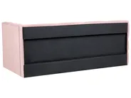 Daybed Fabric JACOU 90 x 200 cm (EU Single) with Storage Right Hand Pink_1092666