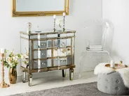 6 Drawer Chest MOZELA Mirrored Silver_705141