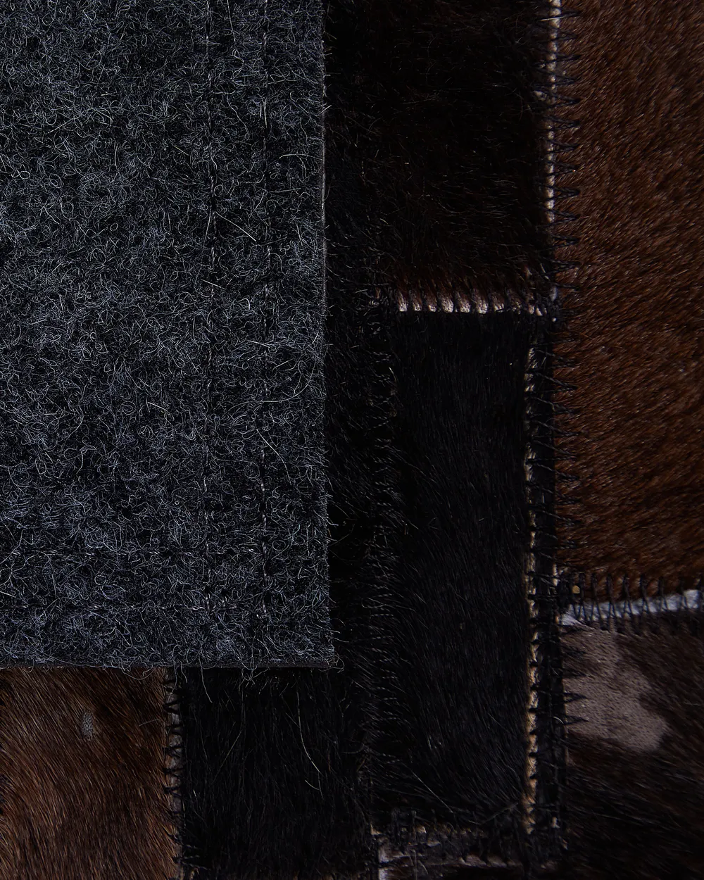 Rug AKSEKI Dark Brown 160 x 230 cm Leather_764609