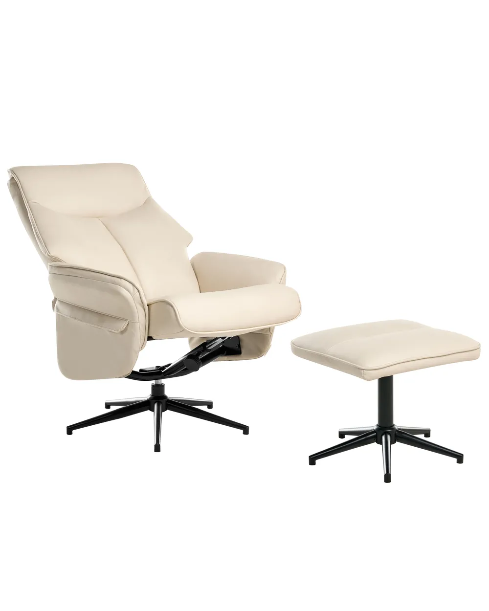 Recliner Chair ERATO Fabric Light Beige