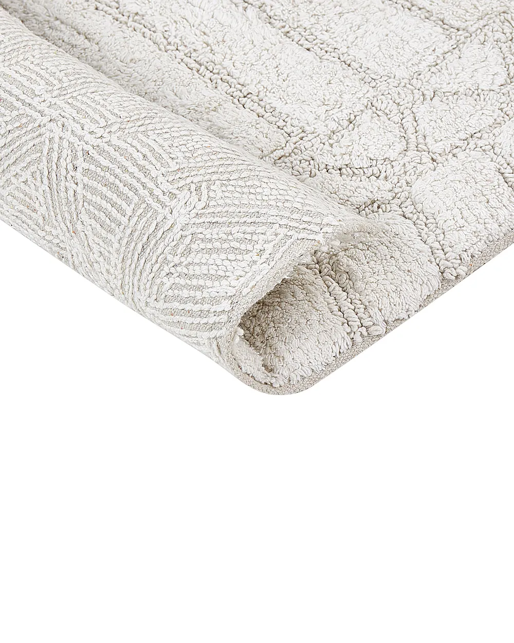 Badrumsmatta TEKKE Ljusbeige 60 x 90 cm Bomull_905512