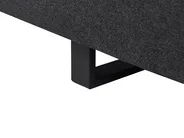 Sofa 3 Seater SOKNA with Tables Fabric Black_952880