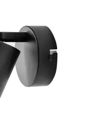 Set of 2 Wall Lamps NYANDO Metal Black_1028827