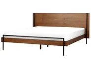 Bed LIBERMONT 180 x 200 cm (EU Super King) Dark Ash Wood_931133