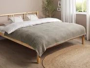 Bedspread CHAGYL Cotton 150 x 200 cm Taupe_917936