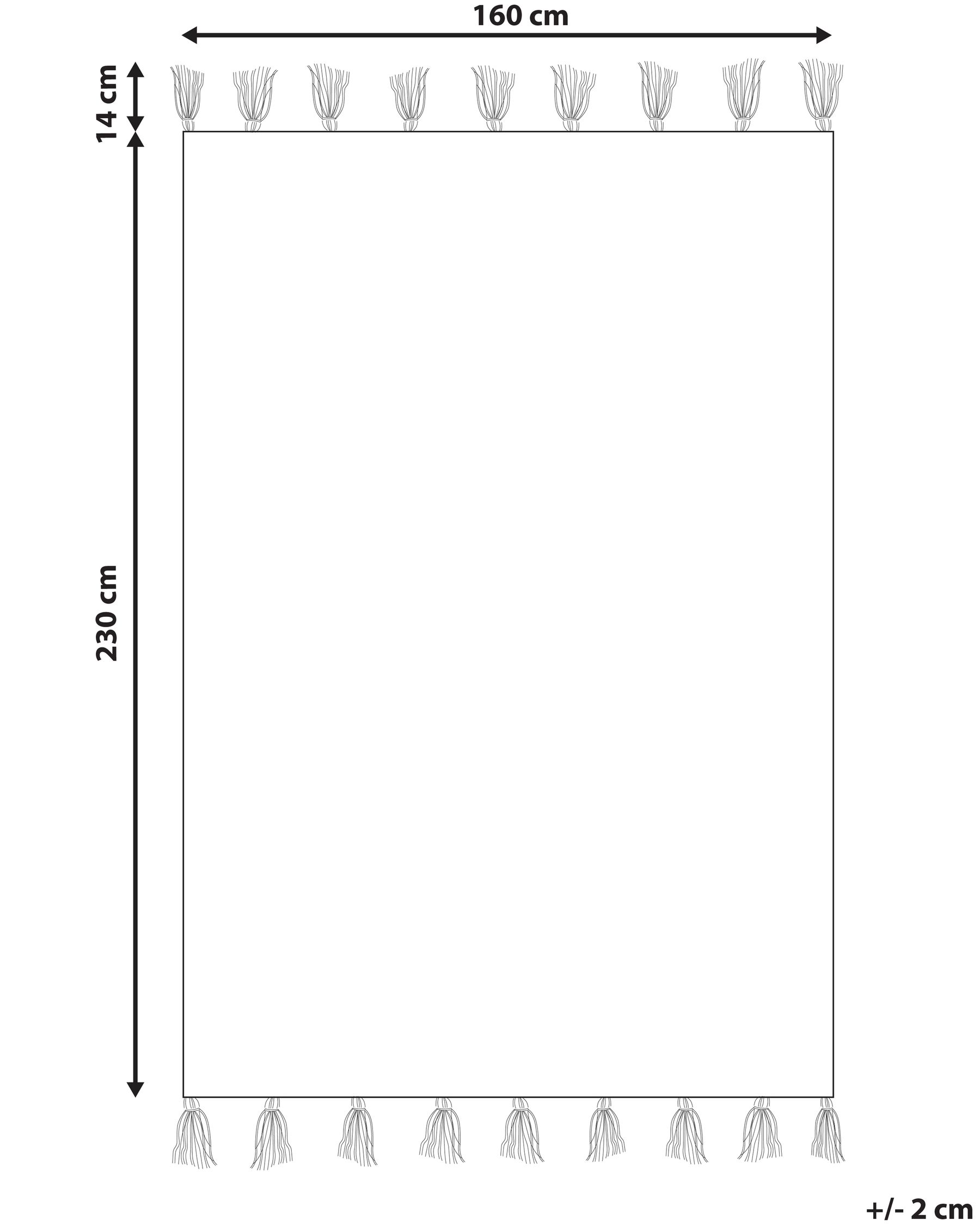 Kids Rug CAVUS White 160 x 230 cm Cotton_839832