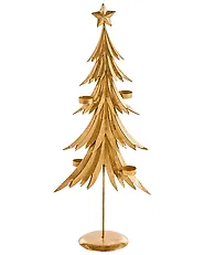 Ljusstake JOUKIO 72 cm Metall Guld_1175751
