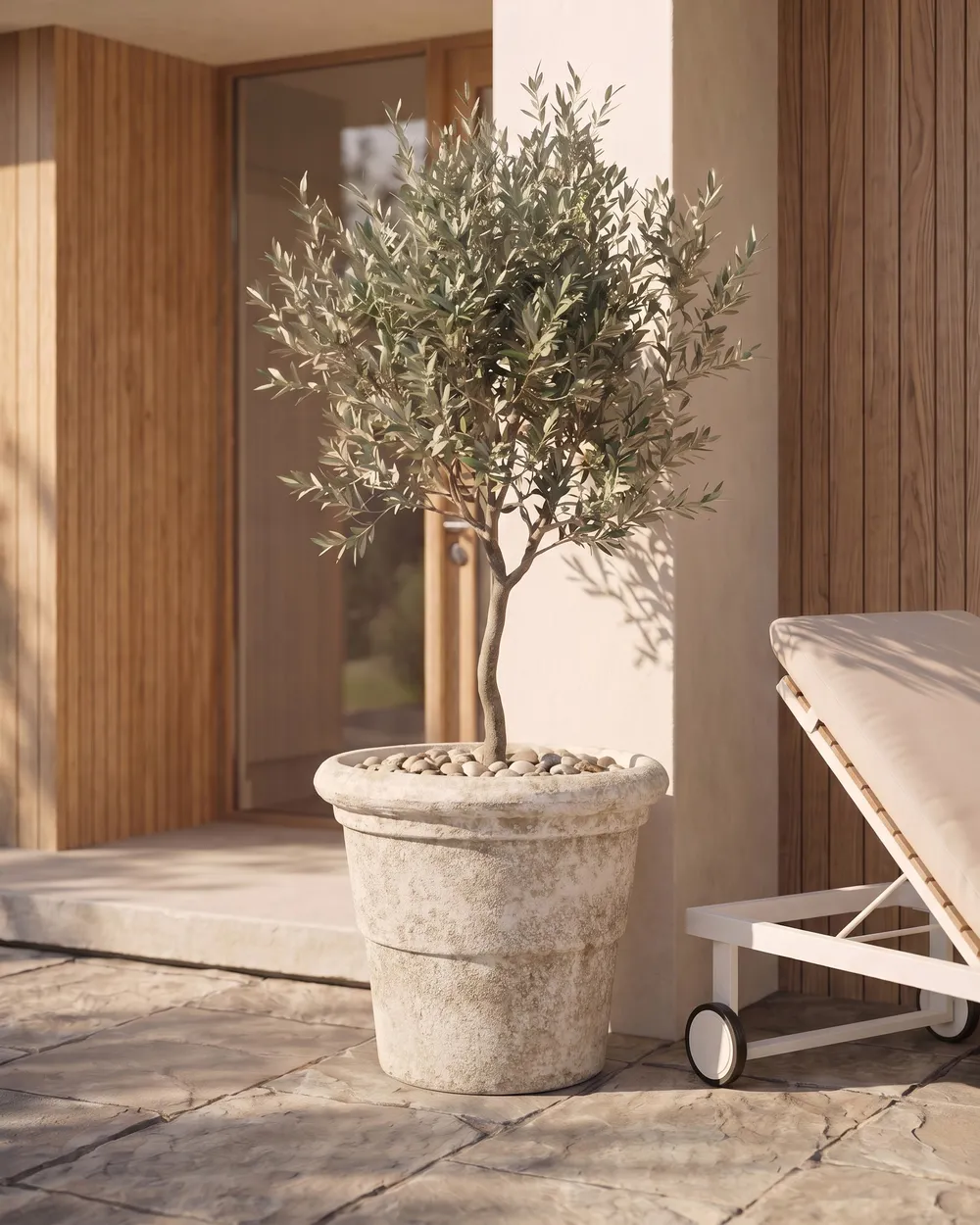 Plant Pot AEGEA 41 cm Light Beige