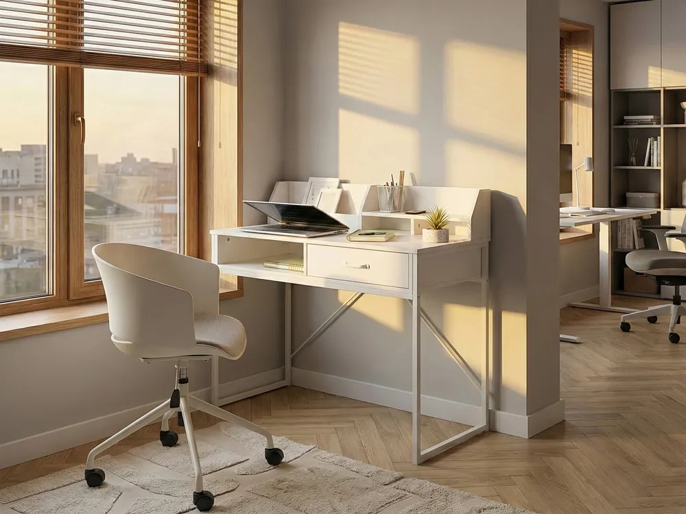 Home Office Desk ZYRA 110 cm 50 cm White