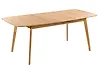 Extending Dining Table MADOX Light Oak 150/190 cm 90 cm