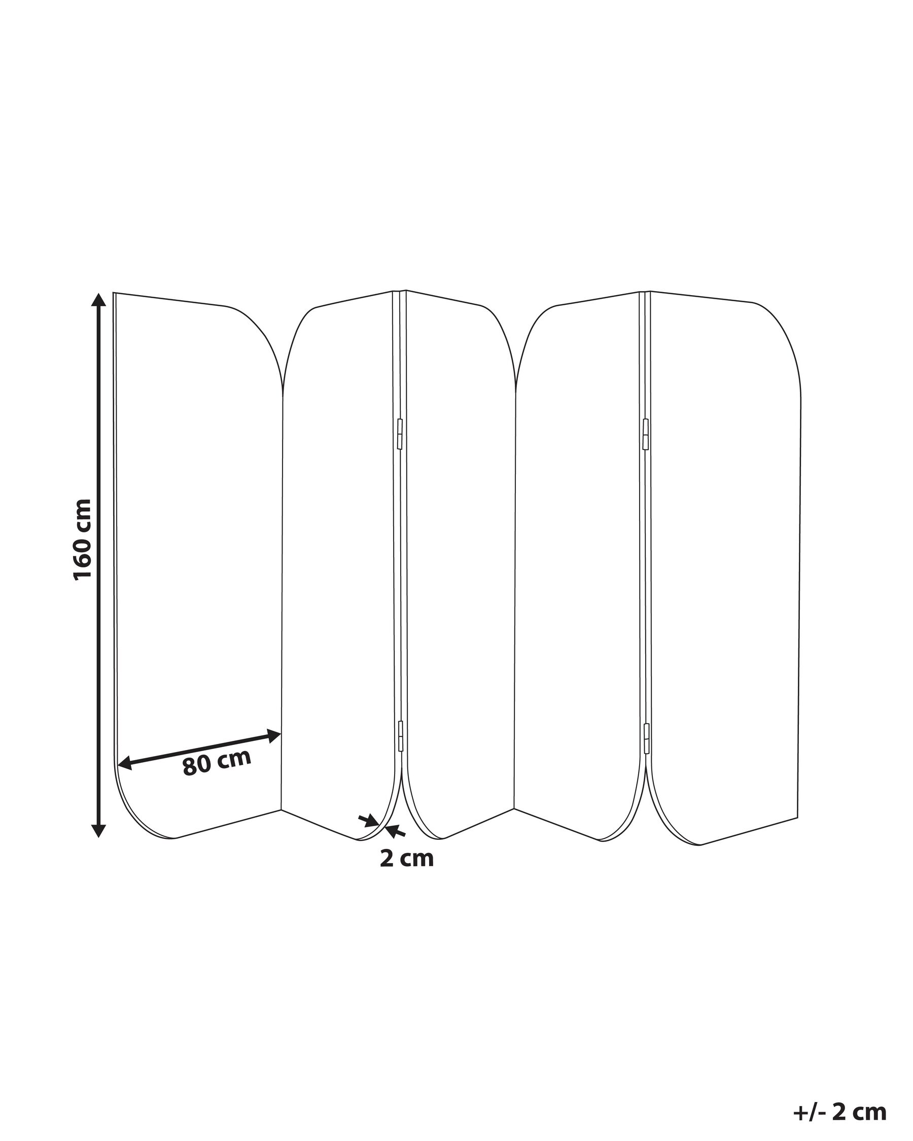 Office Divider SHADY 400 x 160 cm Grey_929841