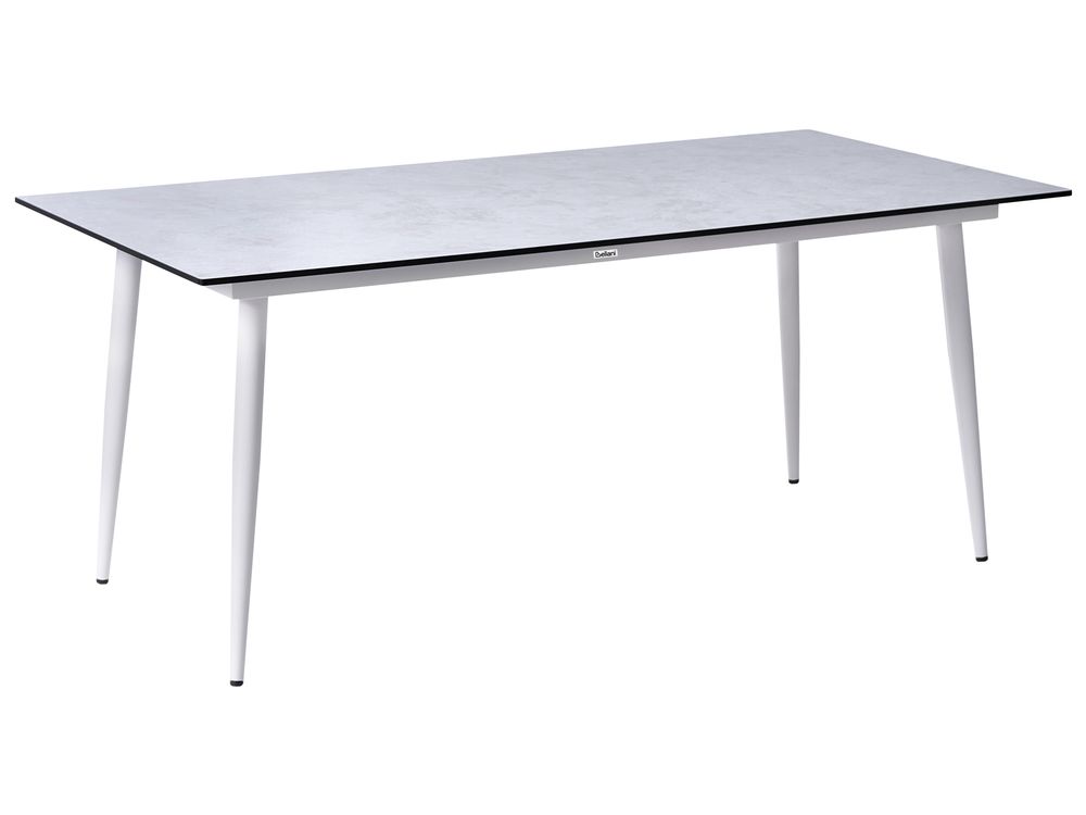 Conference Table TOLENTINO 90 cm x 180 cm Travertine Effect