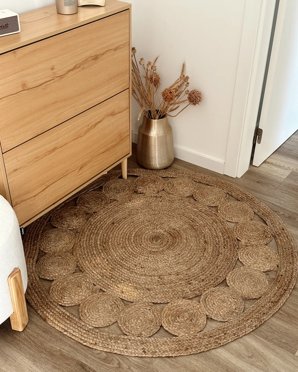 Matto AHLAT Beige ø 120 cm Juutti_1022439
