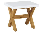 Garden Dining Set with Stools 8 Seater OLBIA Concrete White_829752