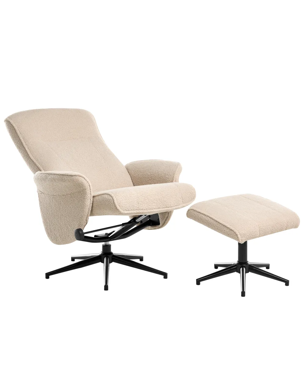 Recliner Chair JAPET Boucle Beige_1007260