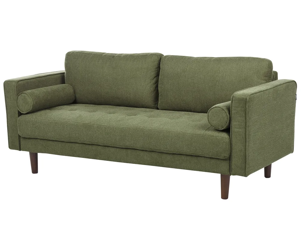 Living Room Set 4 Seater NURMO Fabric Dark Green_896041