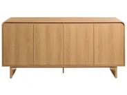 4 Door Sideboard DELORAINE Light Brown_1078146
