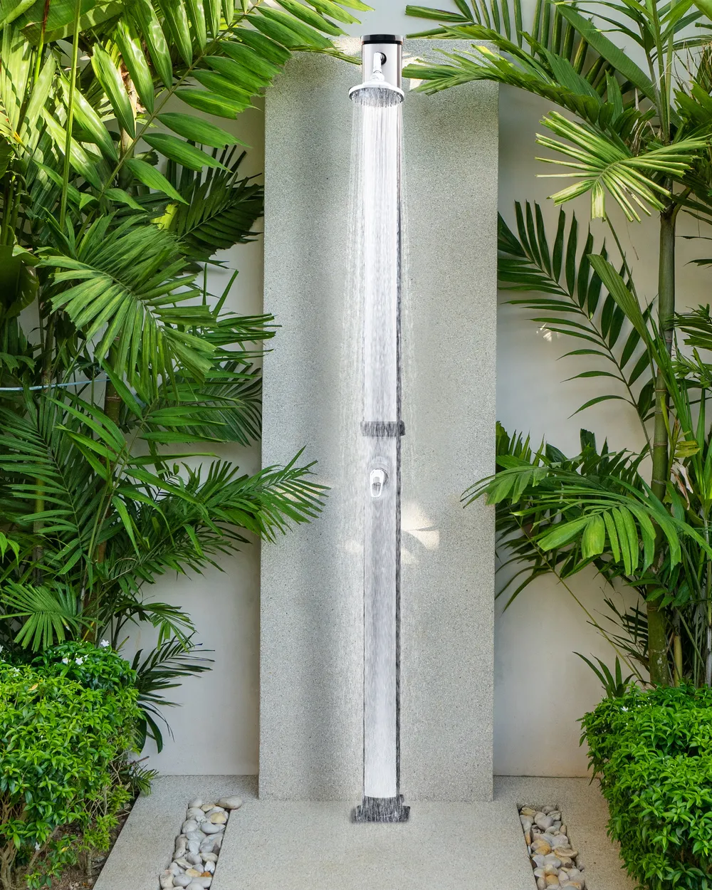 Freestanding Outdoor Solar Shower ELQUI Silver_974367