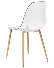 Set of 4 Dining Chairs TAKILMA Transparent_949022