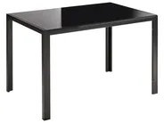 Matbord LAVOS Svart 120 cm 80 cm Härdat glas_998688