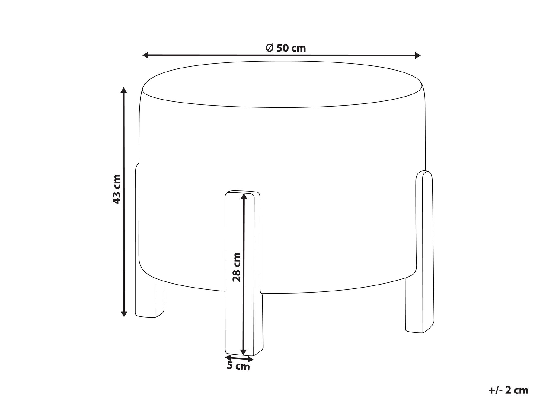 Pouffe TERRY Chenille Off-White_991696