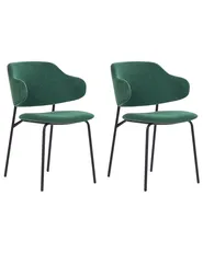 Set med 2 matstolar KENAI Mörkgrön_874472