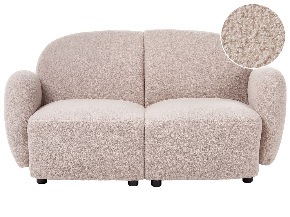 Sofa 2 Seater JULE Boucle Beige