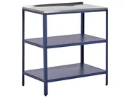 2 Piece Outdoor Kitchen Set with Sink VILAMA Blue Metal_974676