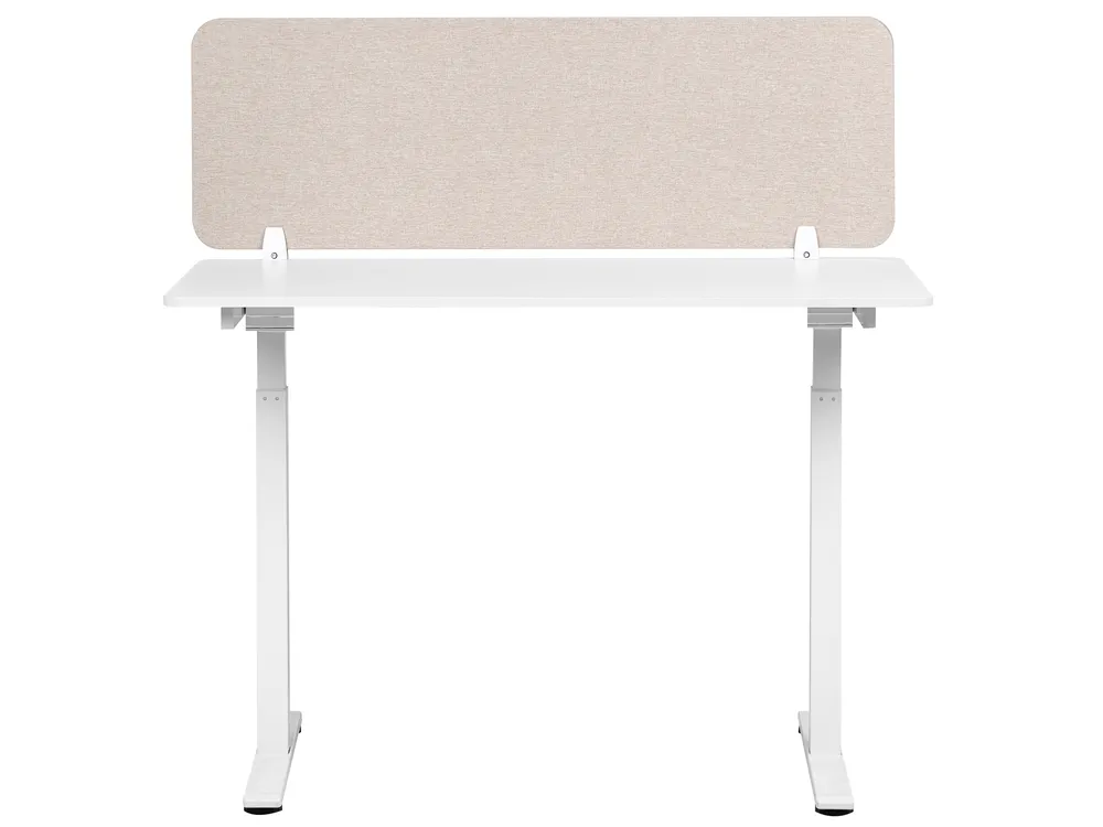 Skiljevägg för skrivbord WALLY 120 x 40 cm Beige_1071644
