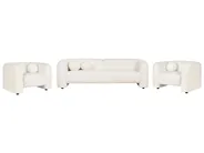 Soffgrupp 5-sits LEIREN Bouclé Vit_920838