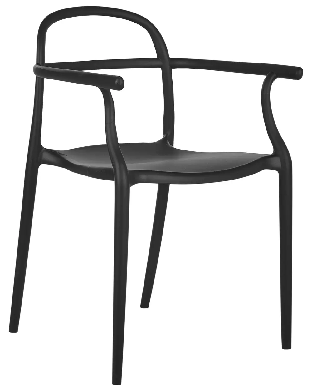 Set of 2 Garden Chairs VIDOR Black_1017360