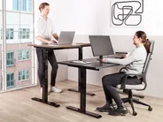 Electric Adjustable Standing Desk DESTINES 120 cm 72 cm Black_899432