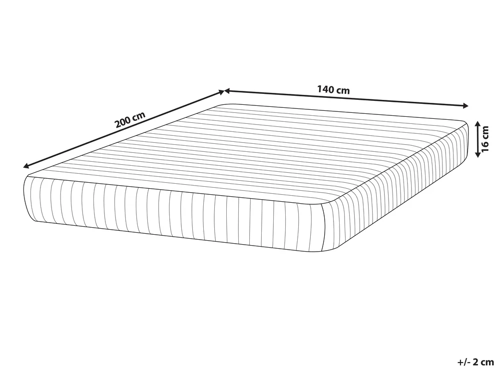 Pocket Spring Mattress SPRING CORE FIRM H3/4 Firm 140 x 200 cm (EU Double)_917294
