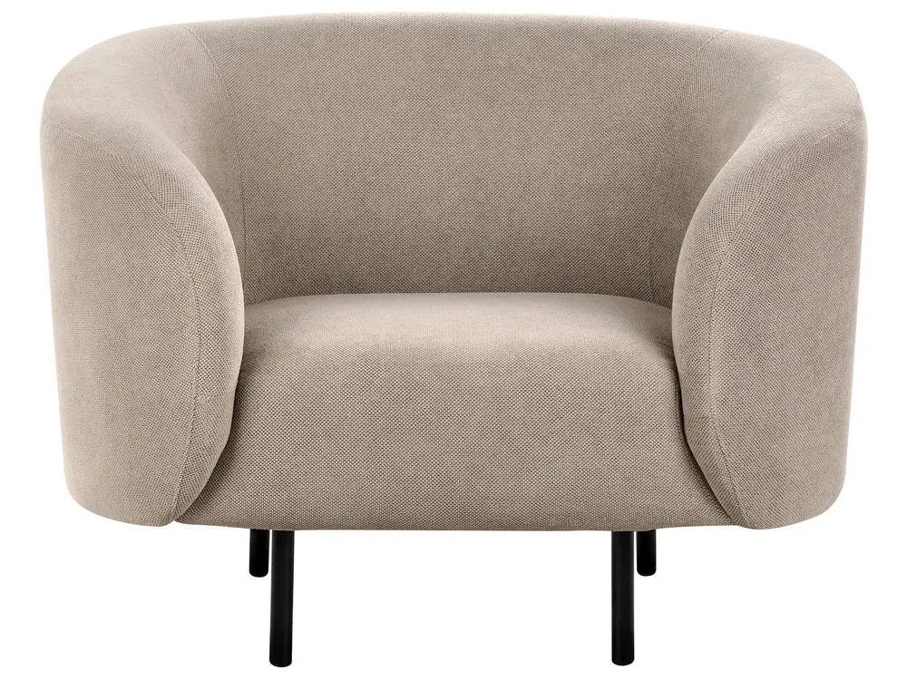 Living Room Set 6 Seater LOEN Fabric Taupe_919702